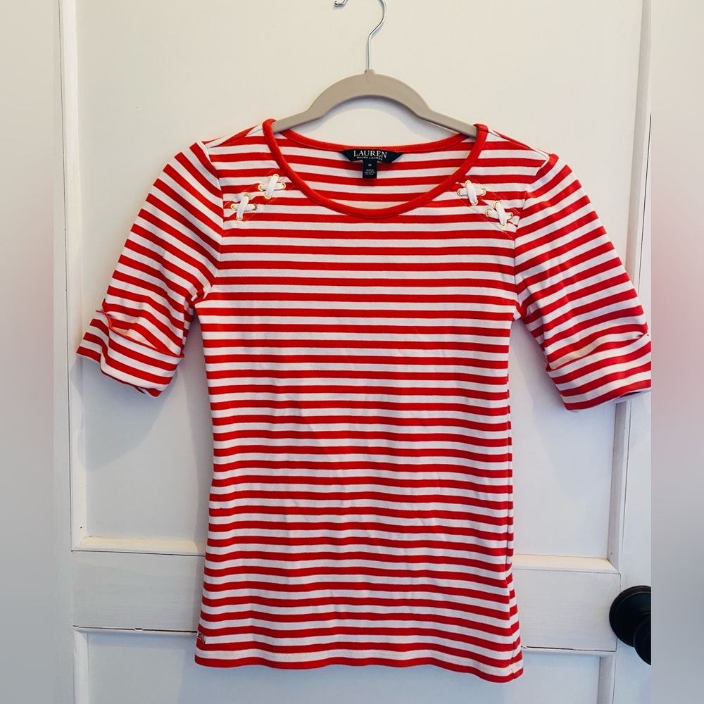 Vintage 90’s Lauren Ralph Lauren Striped Nautical Top